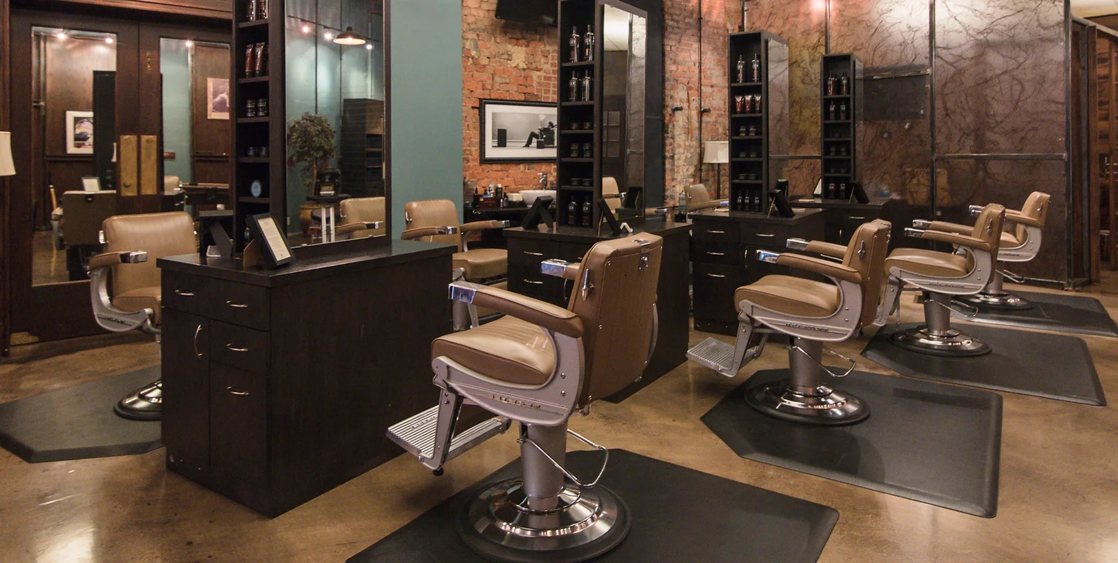 Interior Of Men's Grooming Lounge - Emerson Joseph